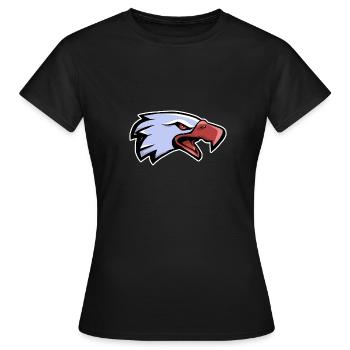Aigle - Tête - couleurs - T-shirt Femme - noir - Devant - AI Model Female 172 dark (172cm)
