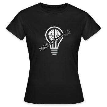 Génie incompris - T-shirt Femme - noir - Devant - AI Model Female 172 dark (172cm)