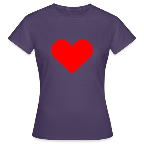 Simple Red Heart - Maglietta da donna