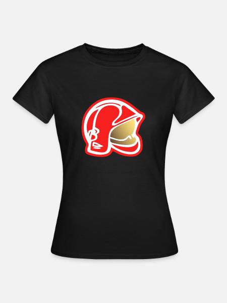 Feuerwehrhelm 2 - Frauen T-Shirt - Schwarz