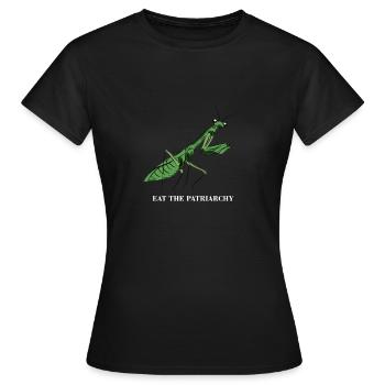 Patriarche feministe cadeau - T-shirt Femme - noir - Devant - AI Model Female 172 dark (172cm)