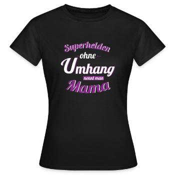 superheld - Frauen T-Shirt - Schwarz - Vorne - AI Model Female 172 dark (172cm)