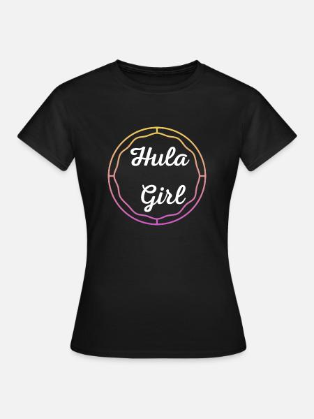 Hula girl tires - Women's T-Shirt - black