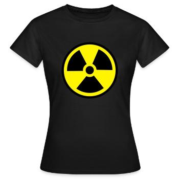 Symbole de radioactivité de radiologie - T-shirt Femme - noir - Devant - AI Model Female 172 dark (172cm)