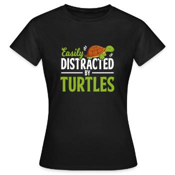 Turtle And Turtle - Women's T-Shirt - black - Front - AI Model Female 172 dark (172cm)