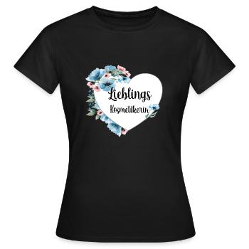 Lieblings Kosmetikerin - Frauen T-Shirt - Schwarz - Vorne - AI Model Female 172 dark (172cm)