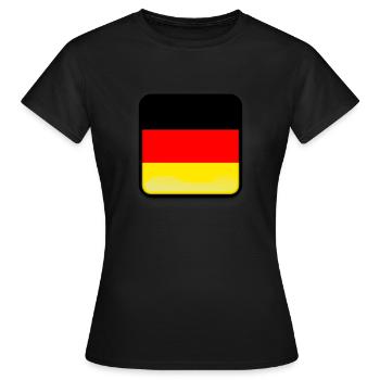 Allemagne drapeau - T-shirt Femme - noir - Devant - AI Model Female 172 dark (172cm)