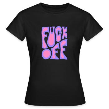 Fuck off - T-shirt Femme - noir - Devant - AI Model Female 172 dark (172cm)