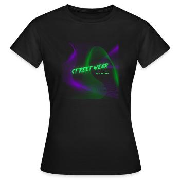 Conception graphique cool d’usure de rue - T-shirt Femme - noir - Devant - AI Model Female 172 dark (172cm)