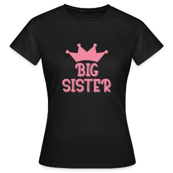 Big Sister - Women's T-Shirt - black - Front - AI Model Female 172 dark (172cm)