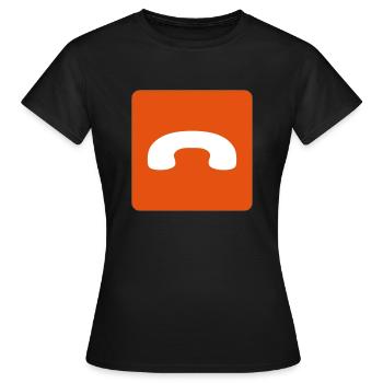Appel refuse - T-shirt Femme - noir - Devant - AI Model Female 172 dark (172cm)