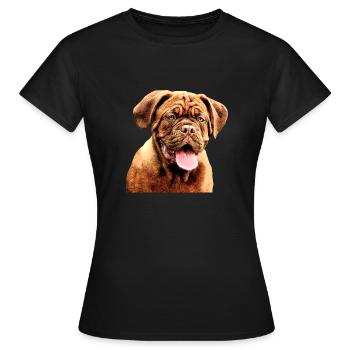 Dogue de Bordeaux - T-shirt Femme - noir - Devant - AI Model Female 172 dark (172cm)