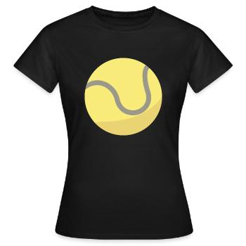 Tennis Ball - Women's T-Shirt - black - Front - AI Model Female 172 dark (172cm)