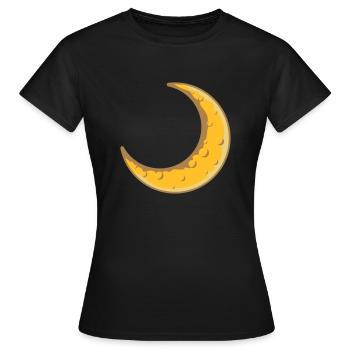 Lune Design De la Lune de Faudesse - T-shirt Femme - noir - Devant - AI Model Female 172 dark (172cm)