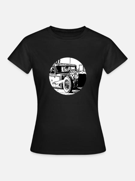 Auto - Frauen T-Shirt - Schwarz