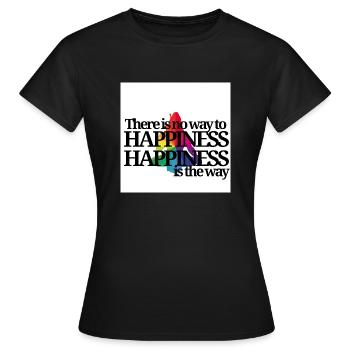 HAPPINESS Shiva - T-shirt Femme - noir - Devant - AI Model Female 172 dark (172cm)