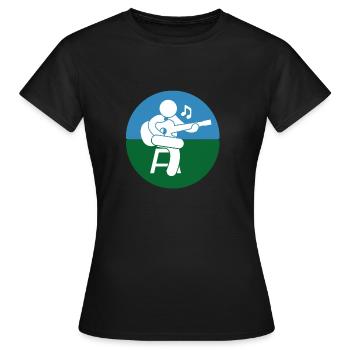 musicien - T-shirt Femme - noir - Devant - AI Model Female 172 dark (172cm)