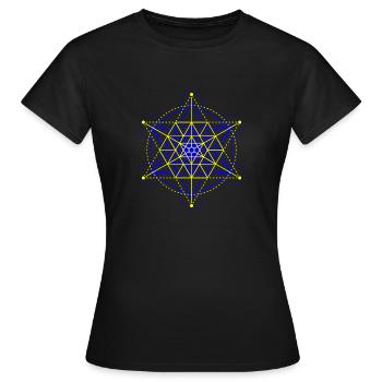 Sacred Geometry - Women's T-Shirt - black - Front - AI Model Female 172 dark (172cm)