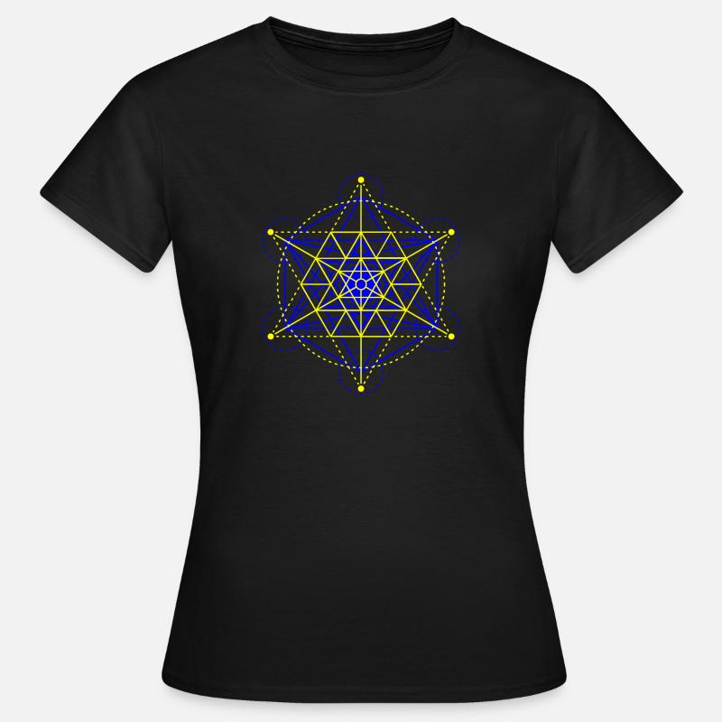 Geometria sacra - Maglietta da donna - nero