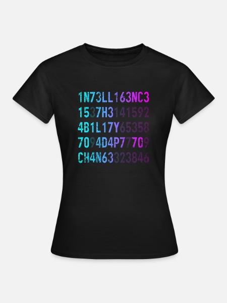 L’intelligence est la capacité de s’adapter au changement - T-shirt Femme - noir