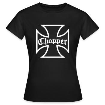 Iron Cross Iron Cross for Bikers - Women's T-Shirt - black - Front - AI Model Female 172 dark (172cm)
