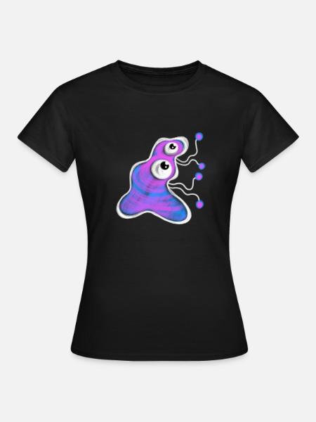 Griffonnage de germe bactérien - T-shirt Femme - noir