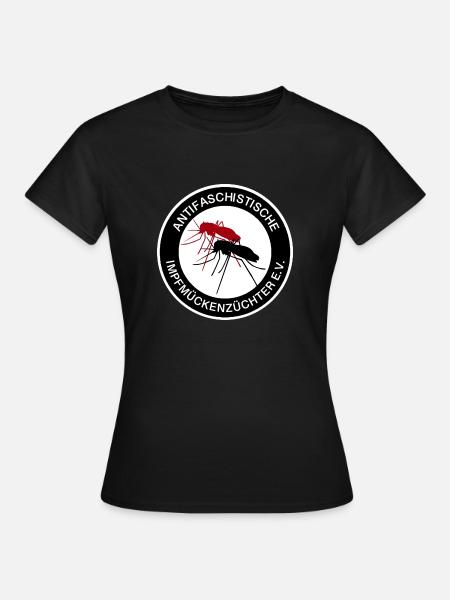 Antifaschistische Impfmückenzüchter e.V. - Frauen T-Shirt - Schwarz