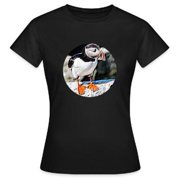 Puffin Rock - Women's T-Shirt - black - Front - AI Model Female 172 dark (172cm)