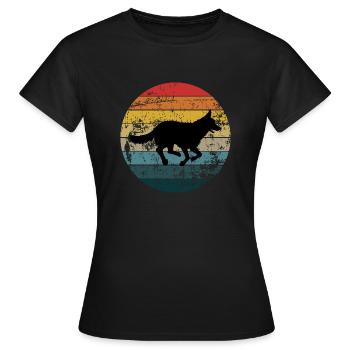 Berger allemand - T-shirt Femme - noir - Devant - AI Model Female 172 dark (172cm)
