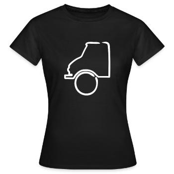 Unimog - Oldtimer - Offroad - Universal motor device - Women's T-Shirt - black - Front - AI Model Female 172 dark (172cm)