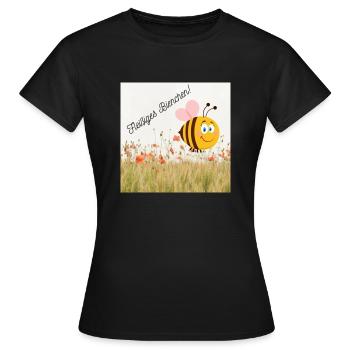 Fleißiges Bienchen - Frauen T-Shirt - Schwarz - Vorne - AI Model Female 172 dark (172cm)