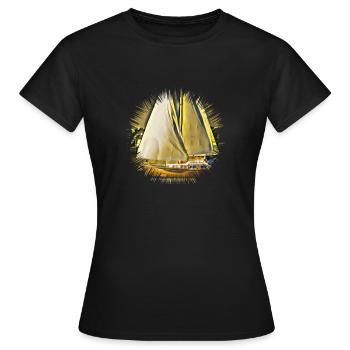 Voile - T-shirt Femme - noir - Devant - AI Model Female 172 dark (172cm)