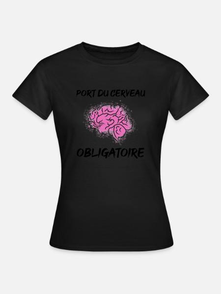 Cerveau - T-shirt Femme - noir