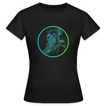 Floki Electric fade style - Women's T-Shirt - black - Front - AI Model Female 172 dark (172cm)