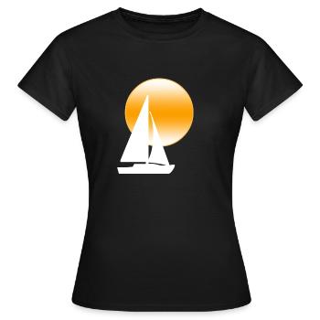 Voile - T-shirt Femme - noir - Devant - AI Model Female 172 dark (172cm)