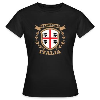 Sardegna Italia Geschenk Sardinien Sarden - Frauen T-Shirt - Schwarz - Vorne - AI Model Female 172 dark (172cm)