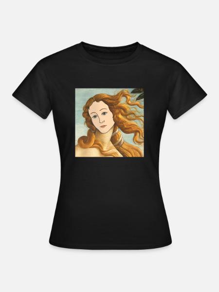 Zeichnung der Venus - Frauen T-Shirt - Schwarz