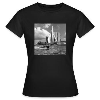 Rotterdam - Women's T-Shirt - black - Front - AI Model Female 172 dark (172cm)