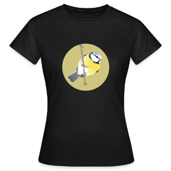 Blue Tit - Women's T-Shirt - black - Front - AI Model Female 172 dark (172cm)
