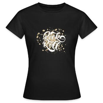 Rock 'n' Roll - Frauen T-Shirt - Schwarz - Vorne - AI Model Female 172 dark (172cm)