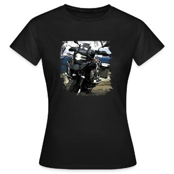 Affiche Moto GS - T-shirt Femme - noir - Devant - AI Model Female 172 dark (172cm)