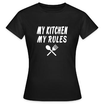 Kitchen - Women's T-Shirt - black - Front - AI Model Female 172 dark (172cm)