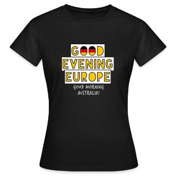 Eurovision Song Contest Germany - Women's T-Shirt - black - Front - AI Model Female 172 dark (172cm)