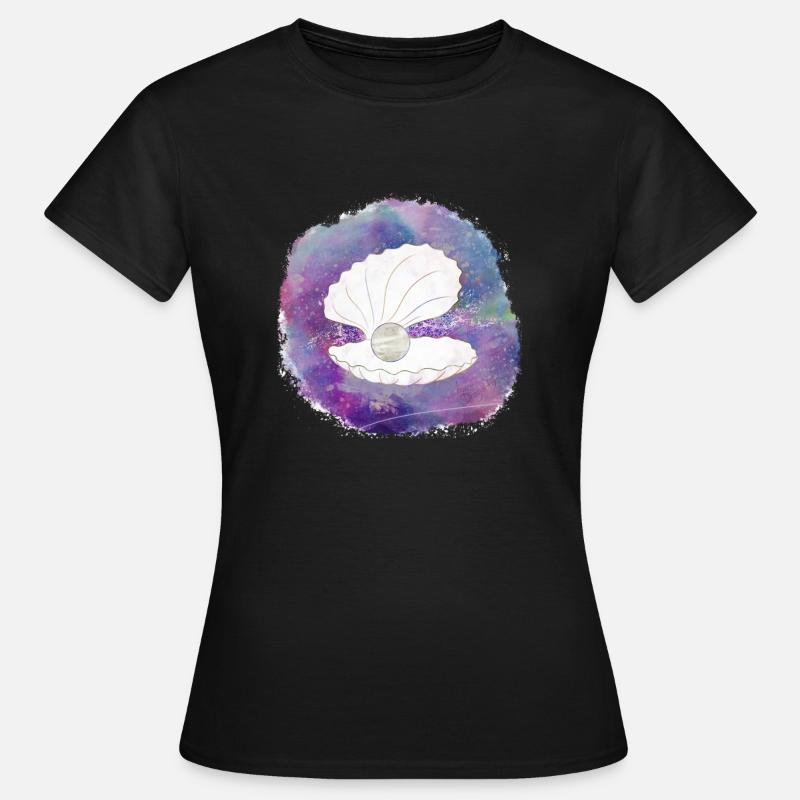 Shell magic pearl - Women's T-Shirt - black