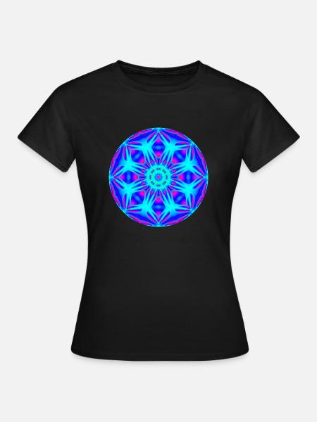 Mandala-Quantum 11 - Frauen T-Shirt - Schwarz