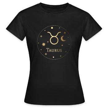 Sternzeichen Stier Horoskop - Frauen T-Shirt - Schwarz - Vorne - AI Model Female 172 dark (172cm)