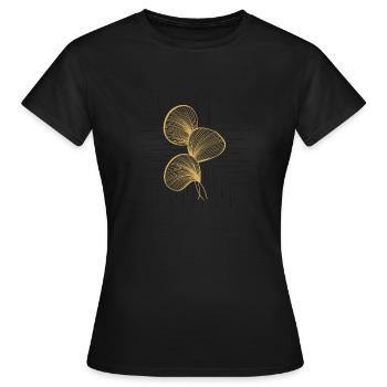 Abstrakte Striche - Frauen T-Shirt - Schwarz - Vorne - AI Model Female 172 dark (172cm)