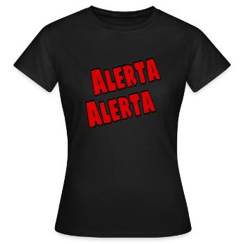 Antifa - T-shirt Femme - noir - Devant - AI Model Female 172 dark (172cm)