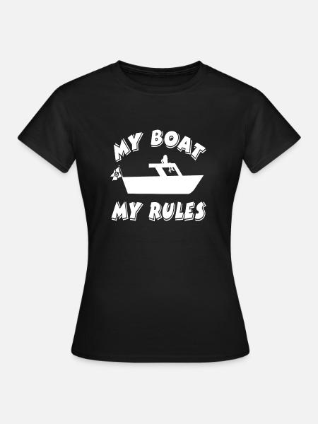 Motorboot - Frauen T-Shirt - Schwarz