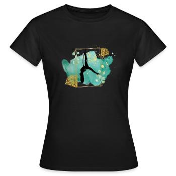 Cerceau aérien - T-shirt Femme - noir - Devant - AI Model Female 172 dark (172cm)